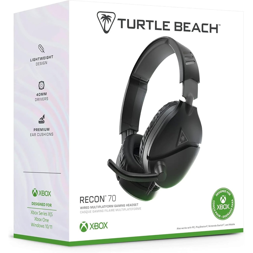 Audífonos Turtle Beach EarForce Recon 70 Diadema Alámbrico 3.5mm Cable 1.2m Xbox 