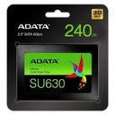 Unidad De Estado Solido SSD 2.5 Pulg Adata 240GB SU630 6 G   BIT/S Lectura 520 MB/S Escritura 450 MB/S