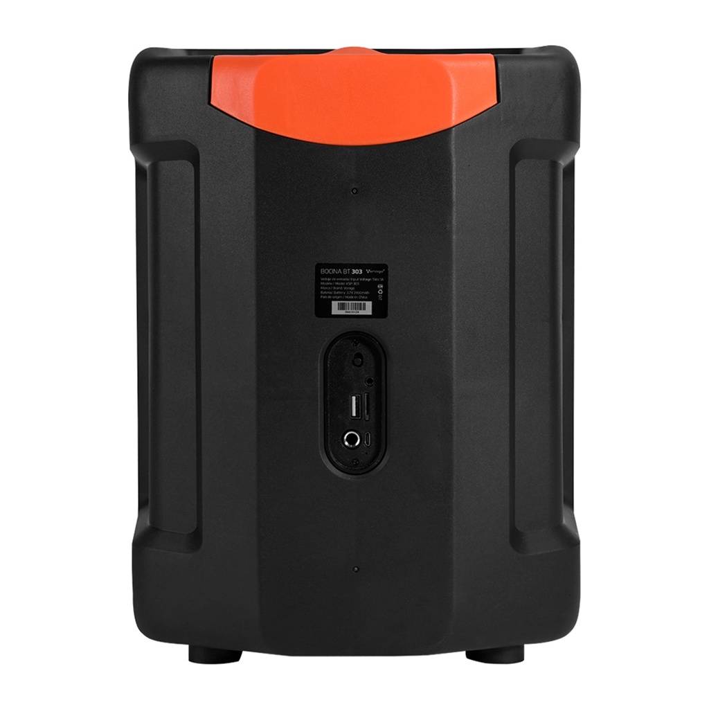 Bocina Karaoke Vorago KSP-303 Bluetooth Inalámbrico 10W RMS