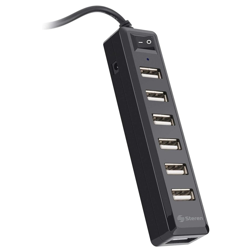 Docking Station Steren USB-537 USB 2.0 de 7 Puertos