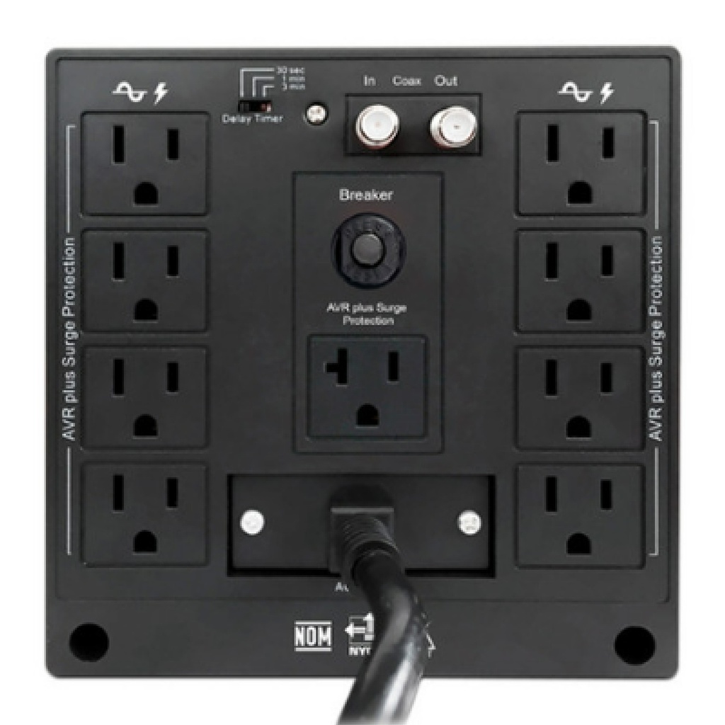 Regulador CDP R-AVR5008 de 5000VA/2500W 9 Contactos