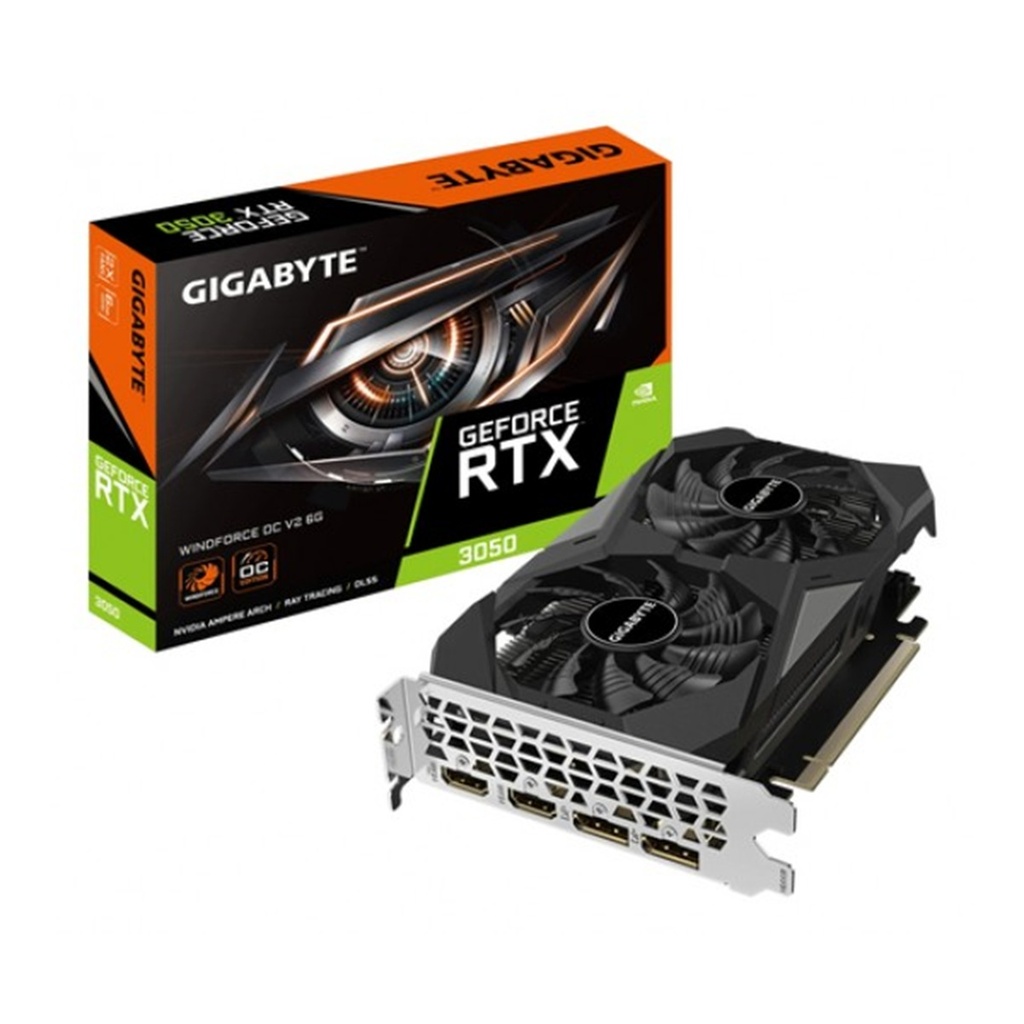 Tarjeta De Video Gigabyte NVIDIA GeForce RTX 3050 Windforce Oc V2 6 Gb 96 Bit GDDR6 Pci Express 4.0 