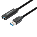 Cable Extension USB Manhattan 153737 USB A Macho - USB-A Hembra 5 Metros 