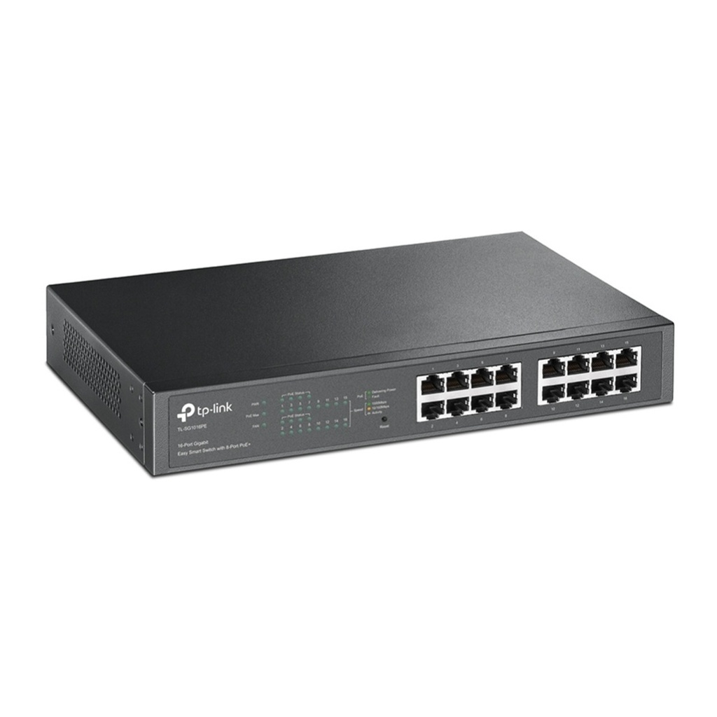 Switch TP-Link Gigabit Ethernet TL-SG1016PE 16 Puertos 10/100/1000 Mbps 32 Gbit/s 8000 Entradas Administrable