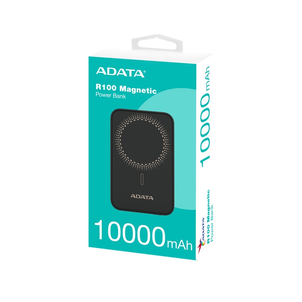 Cargador Portátil Adata Power Bank con Cargador Inalámbrico R100 10.000mAh