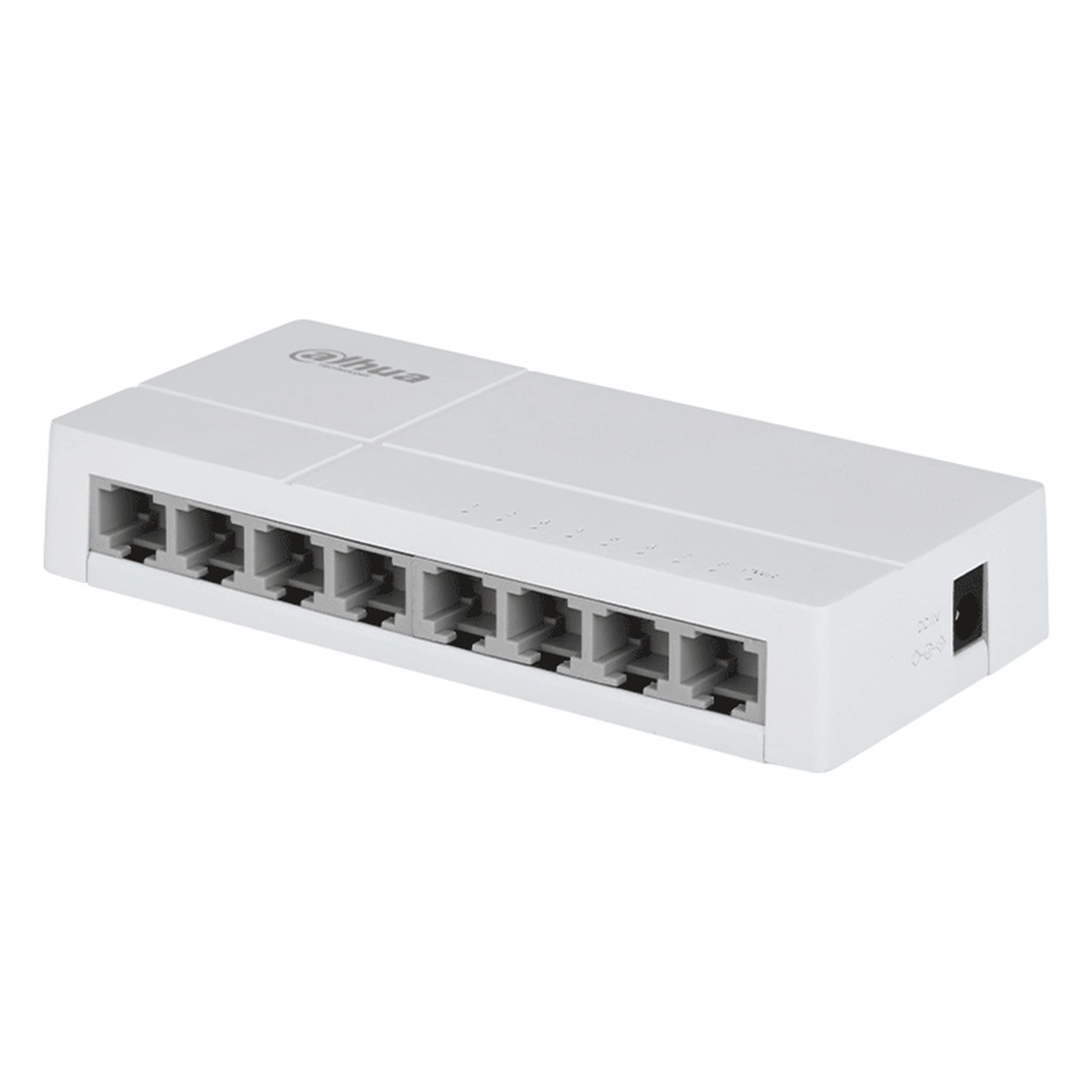 Switch Dahua Fast Ethernet DH-SF1008L 8 Puertos 10/100Mbps 16.000 Gbit/s 2000 Entradas No Administrable 