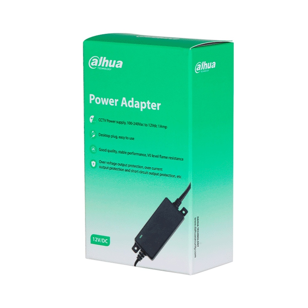 Fuente De Poder Regulada Dahua DH-PFM325D-1210US 12 VCC 1 A Ideal Para Cámaras CCTV