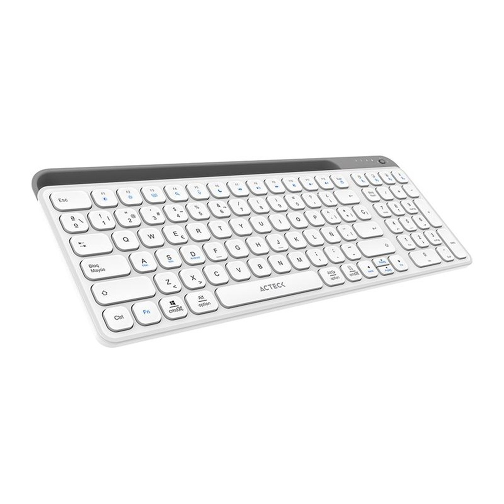 Teclado Acteck Inspire Trek TI747 Inalámbrico RF Bluetooth Español