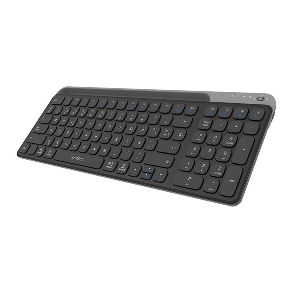 Teclado Acteck Inspire Trek TI747 Inalámbrico RF Bluetooth Español
