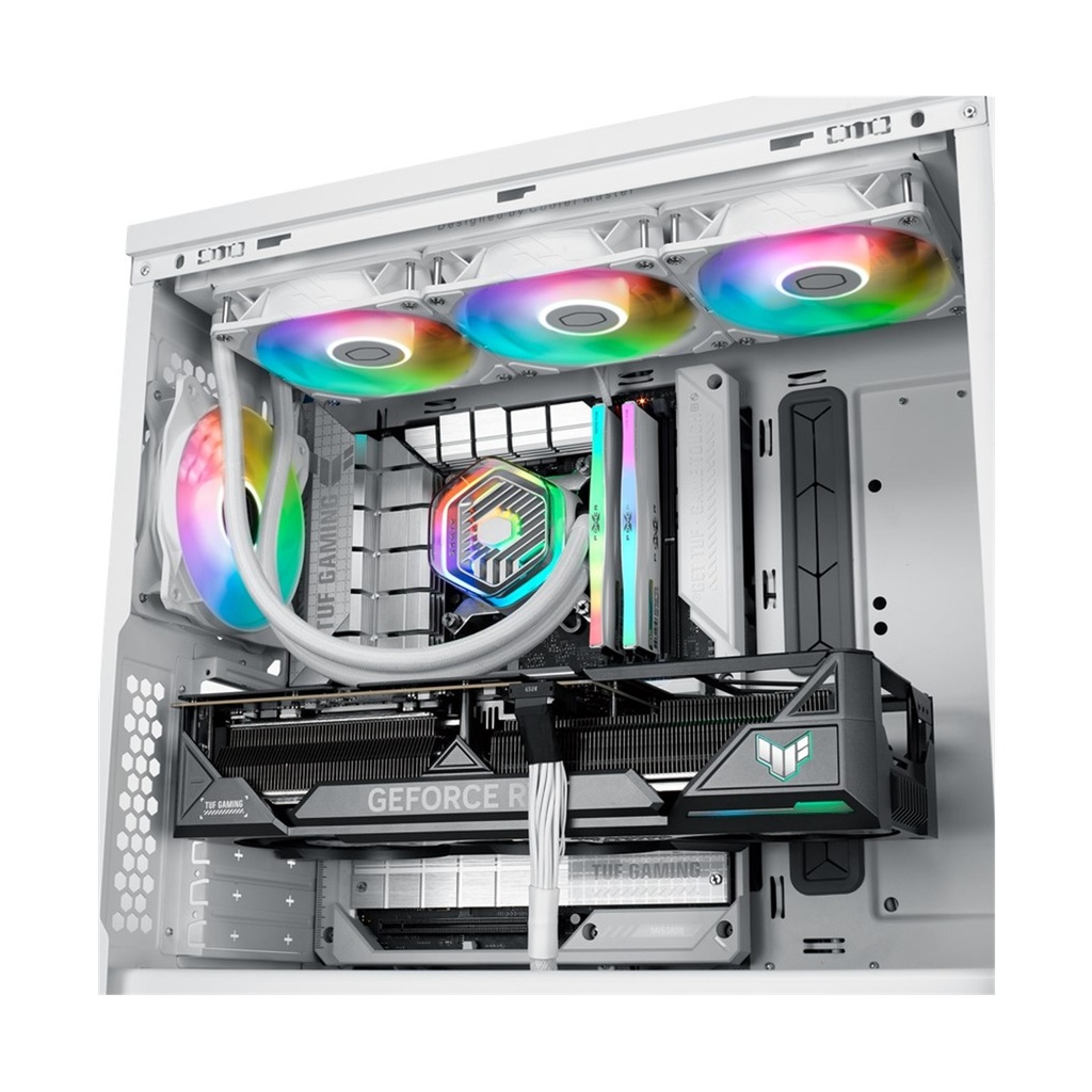 Gabinete Cooler Master MasterBox 600 Mid Tower ATX/EATX/Micro-ATX/Mini-ITX Sin Fuente 4 Ventiladores ARGB Instalados