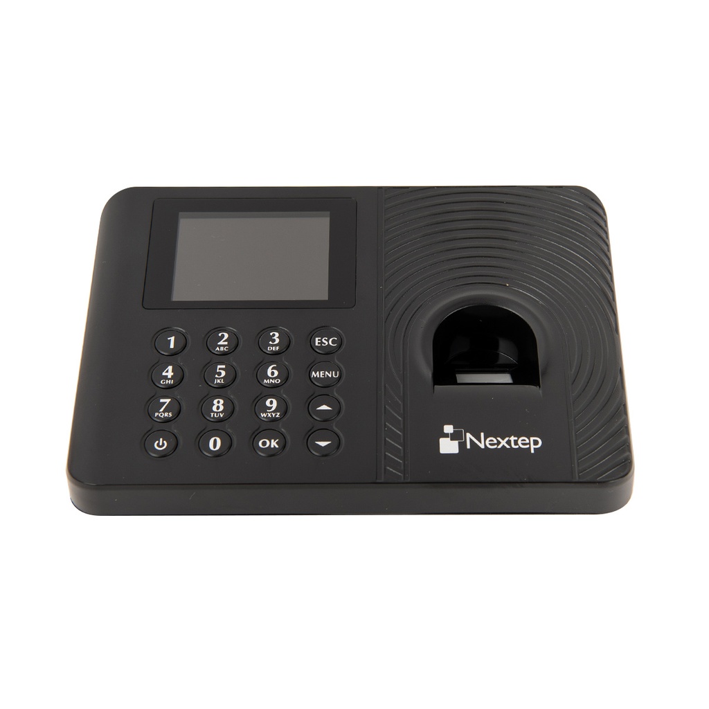 Control de Acceso y Asistencia Biométrico Nextep NE-230 1000 Huellas/Contraseñas Con Fuente de Poder