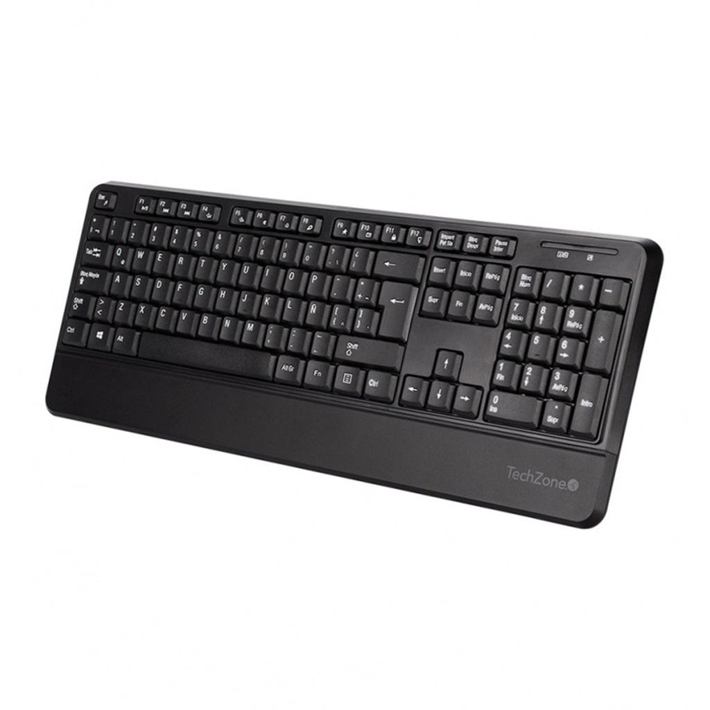 Kit de Teclado y Mouse TechZone TZCOMBINA07 RF Inalámbrico USB Español