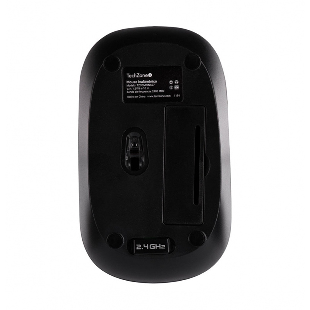 Kit de Teclado y Mouse TechZone TZCOMBINA07 RF Inalámbrico USB Español