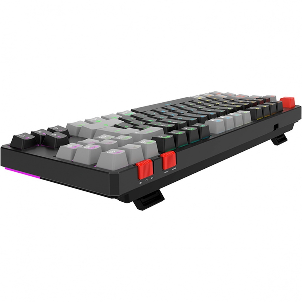 Teclado Mecanico Gamer Balam Rush Level Pro GK990 LED RGB TKL Outemu Red Inalámbrico RF Inalámbrico/Bluetooth Español