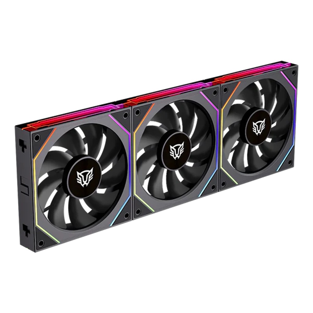 Kit 3 Ventiladores Balam Rush EOLOX LINK EXL95 Legend Series ARGB 120mm 800-1800 RPM 47.2 CFM