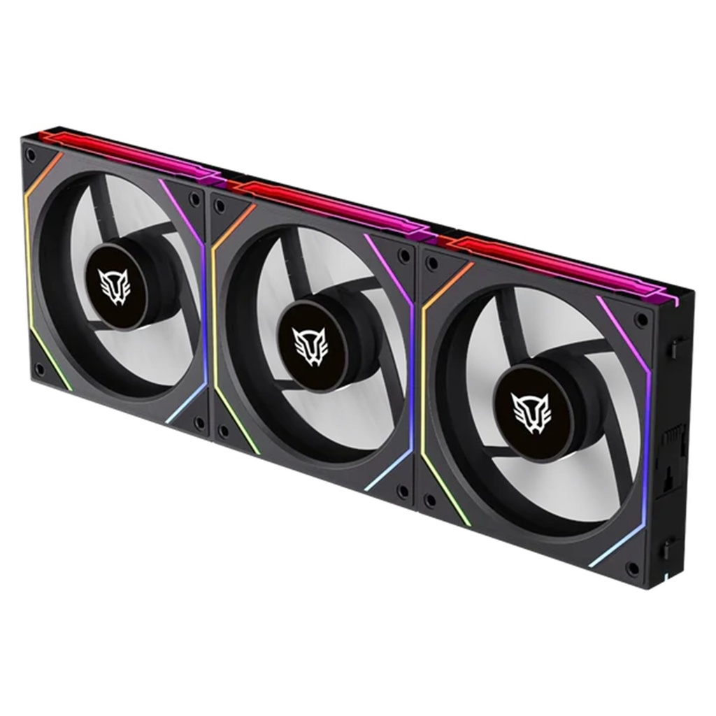 Kit 3 Ventiladores Balam Rush EOLOX LINK-R EXL95R Legend Series 120mm ARGB 800-1800 RPM 47.2 CFM