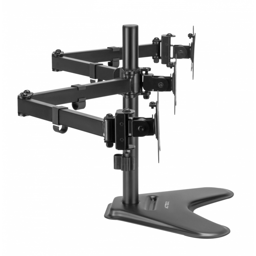 Soporte de Escritorio Acteck Para 3 Monitores 17"-27" Hasta 21kg