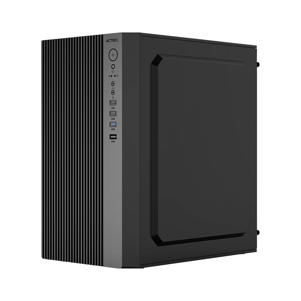 Gabinete Acteck Zenith GI656 Mini-Tower Micro-ATX/Mini-ITX USB 2.0/3.0 Fuente de 500W 1 Ventilador Instalado
