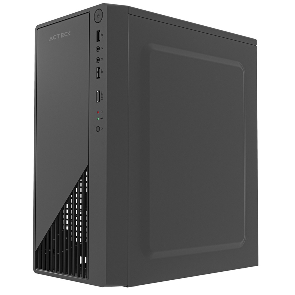 Gabinete Acteck Kioto GC220F Mini-Tower Micro-ATX/Mini-ITX USB 2.0 Fuente 500W sin Ventiladores Instalados