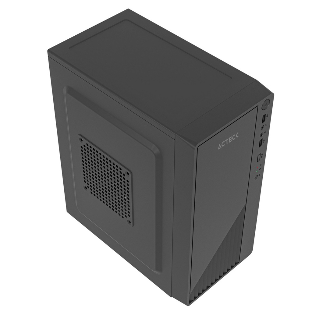 Gabinete Acteck Kioto GC220F Mini-Tower Micro-ATX/Mini-ITX USB 2.0 Fuente 500W sin Ventiladores Instalados