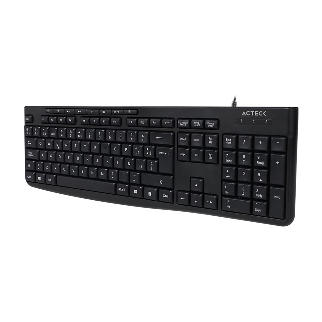 Teclado Estandar Acteck Inspire Prime TA222 Alámbrico USB Español