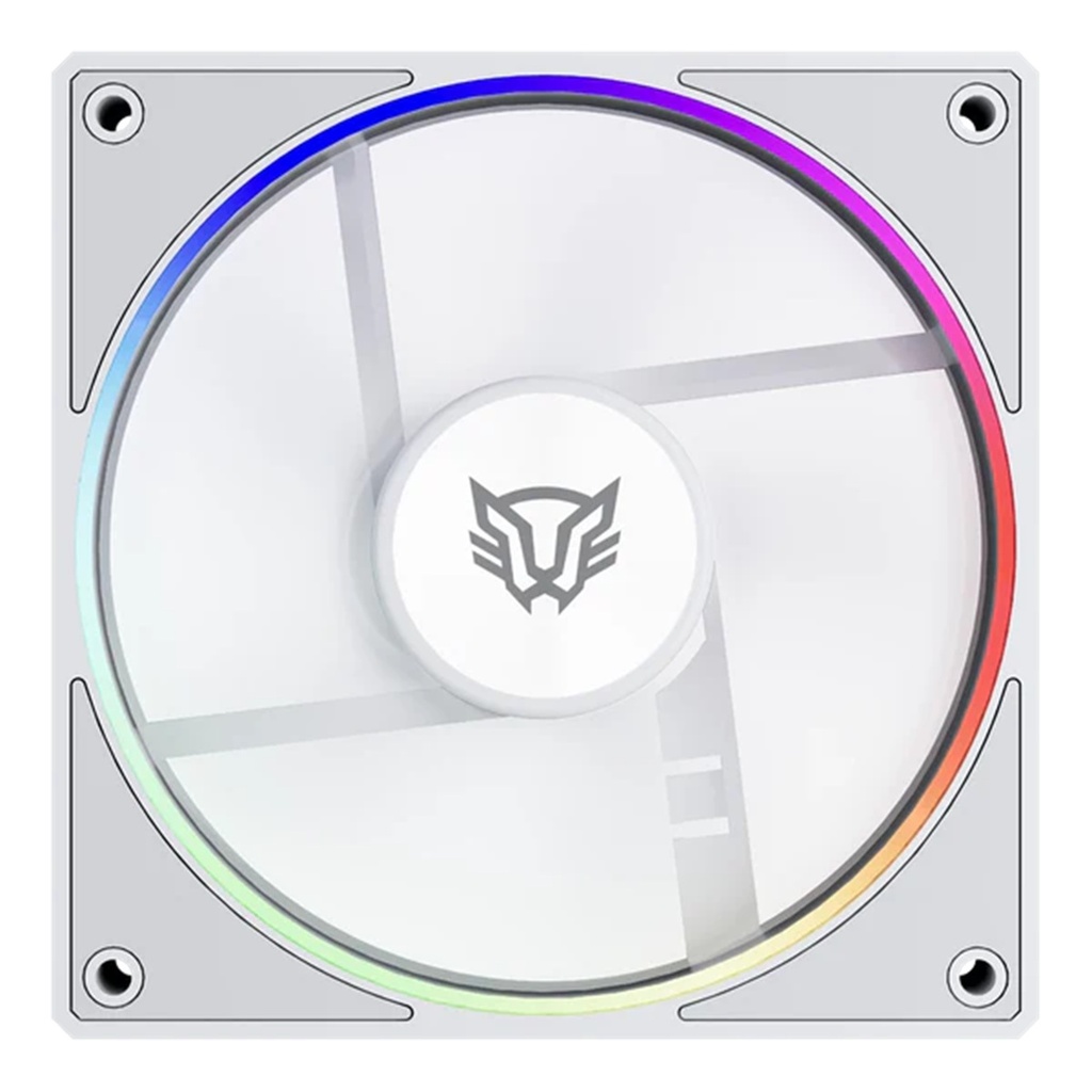 Kit 3 Ventiladores Para PC Eolox Bora EXB85 120 mm 600-1600 RPM PWM 4 pin + Aurea RGB 