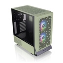 Gabinete Thermaltake Ceres 300 TG ARGB Matcha Green Midi-Tower ATX/EATX/Micro-ATX/Mini-ITX USB 3.0 sin Fuente 3 Ventiladores Instalados