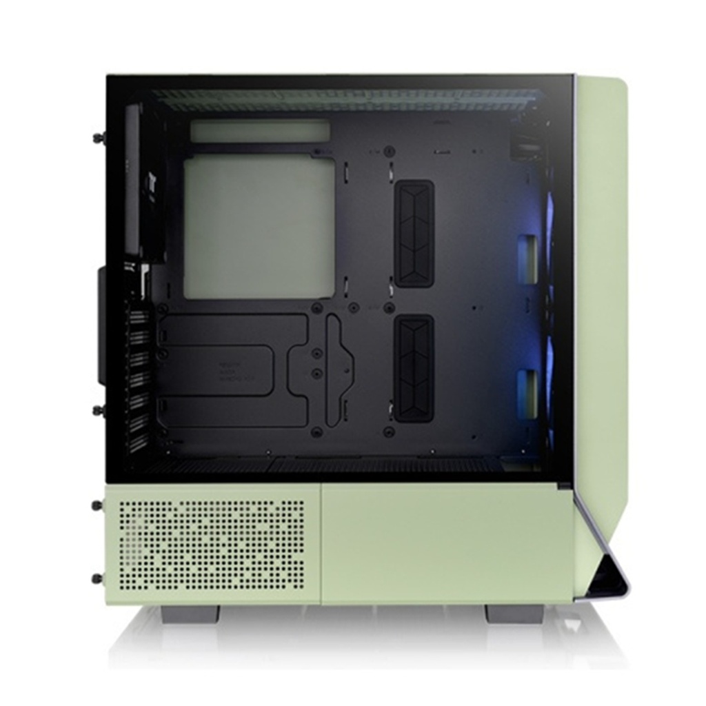 Gabinete Thermaltake Ceres 300 TG ARGB Matcha Green Midi-Tower ATX/EATX/Micro-ATX/Mini-ITX USB 3.0 sin Fuente 3 Ventiladores Instalados