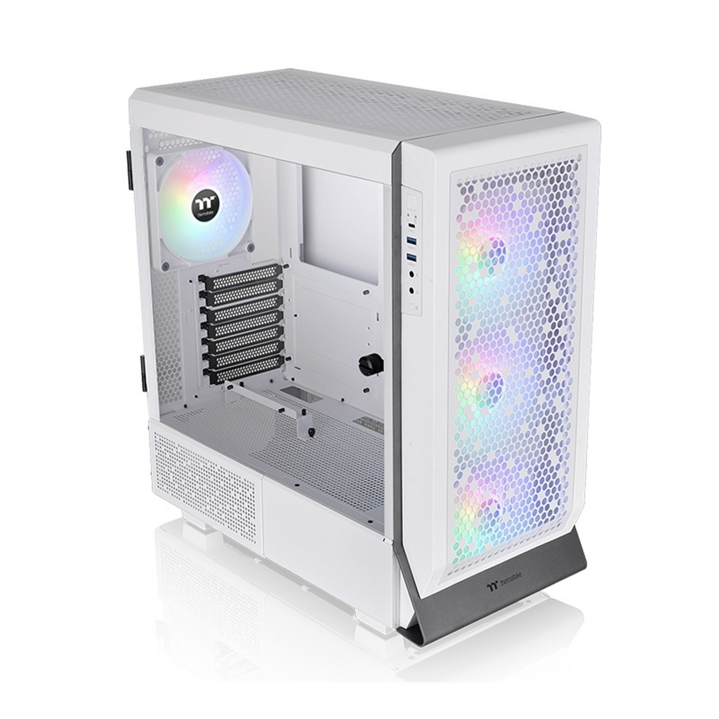 Gabinete Thermaltake Ceres 500 TG ARGB Snow Midi-Tower ATX/EATX/Micro-ATX/Mini-ITX USB 3.0 sin Fuente 4 Ventiladores Instalados