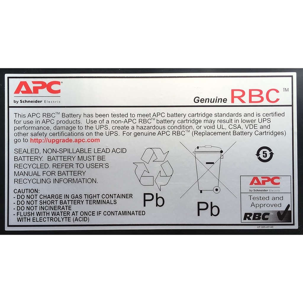 Cartucho De Baterías #23 Para UPS APC RBC23 