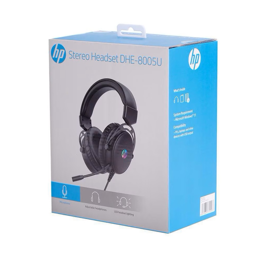 Audífonos Gaming HP DHE-8005U Con Micrófono Externo 3.5mm