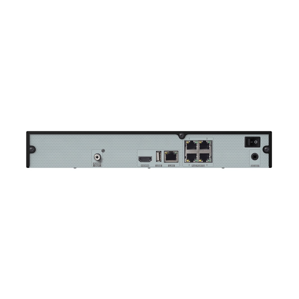 NVR De 4 Canales Provision-ISR PoE IP Hasta 5 MP HDD 6 TB HDMI NDAA Compliance