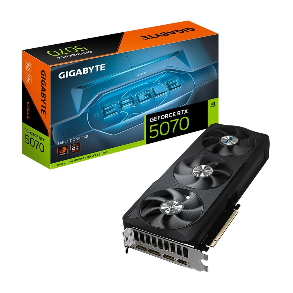 Tarjeta de Video Gigabyte NVIDIA GeForce RTX 5070 EAGLE OC SFF 12G 12GB 192-bit GDDR7 PCI Express x16 5.0 