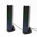 Bocinas Gamer Perfect Choice RGB Bluetooth 3.5mm Estéreo 2.0