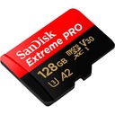 Memoria Flash SanDisk Extreme Pro 128GB MicroSDXC UHS-I Clase 10 Con Adaptador 