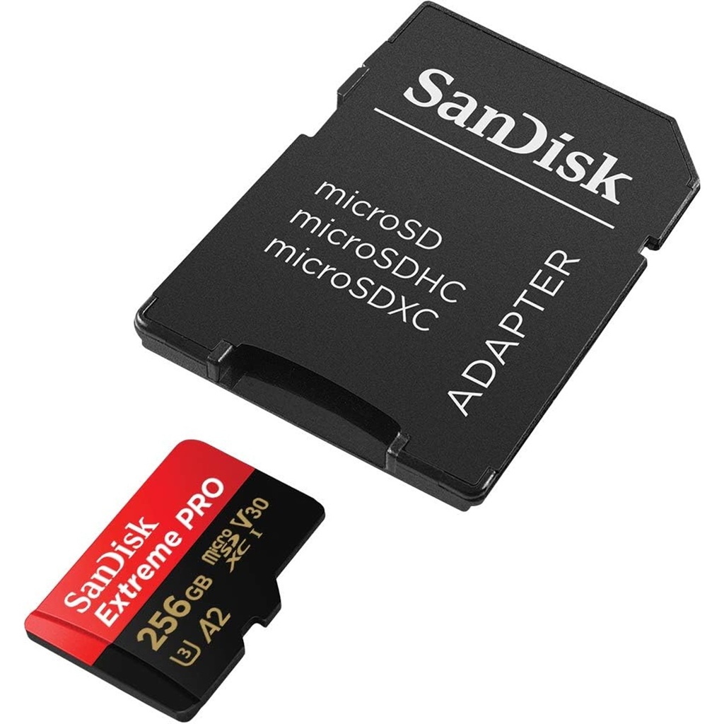 Memoria Flash SanDisk Extreme Pro, 256GB MicroSDXC UHS-I Clase 10, con Adaptador 