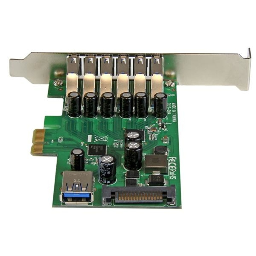 Tarjeta PCI Express StarTech PEXUSB3S7 7 Puertos USB 3.0 SATA 5 Gbit/s 