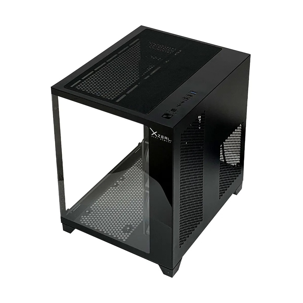 Gabinete Xzeal Cubo Cxi2 Soporta M-atx/itx Cristal Templado 3x Ventiladores ARGB