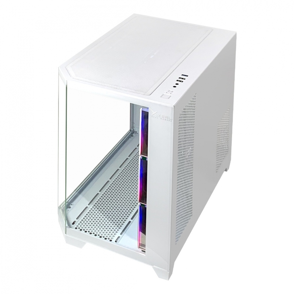 Gabinete Xzeal XZ150 Midi-Tower ATX/Micro-ATX USB 3.0 Sin Fuente 4 Ventiladores Instalados