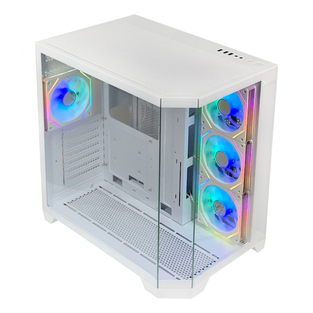 Gabinete Xzeal XZ150 Midi-Tower ATX/Micro-ATX USB 3.0 Sin Fuente 4 Ventiladores Instalados