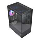 Gabinete xzeal x-zynergy m-atx/itx xzgazny1b espacios pci 4 espacios de expansión rgb - negro