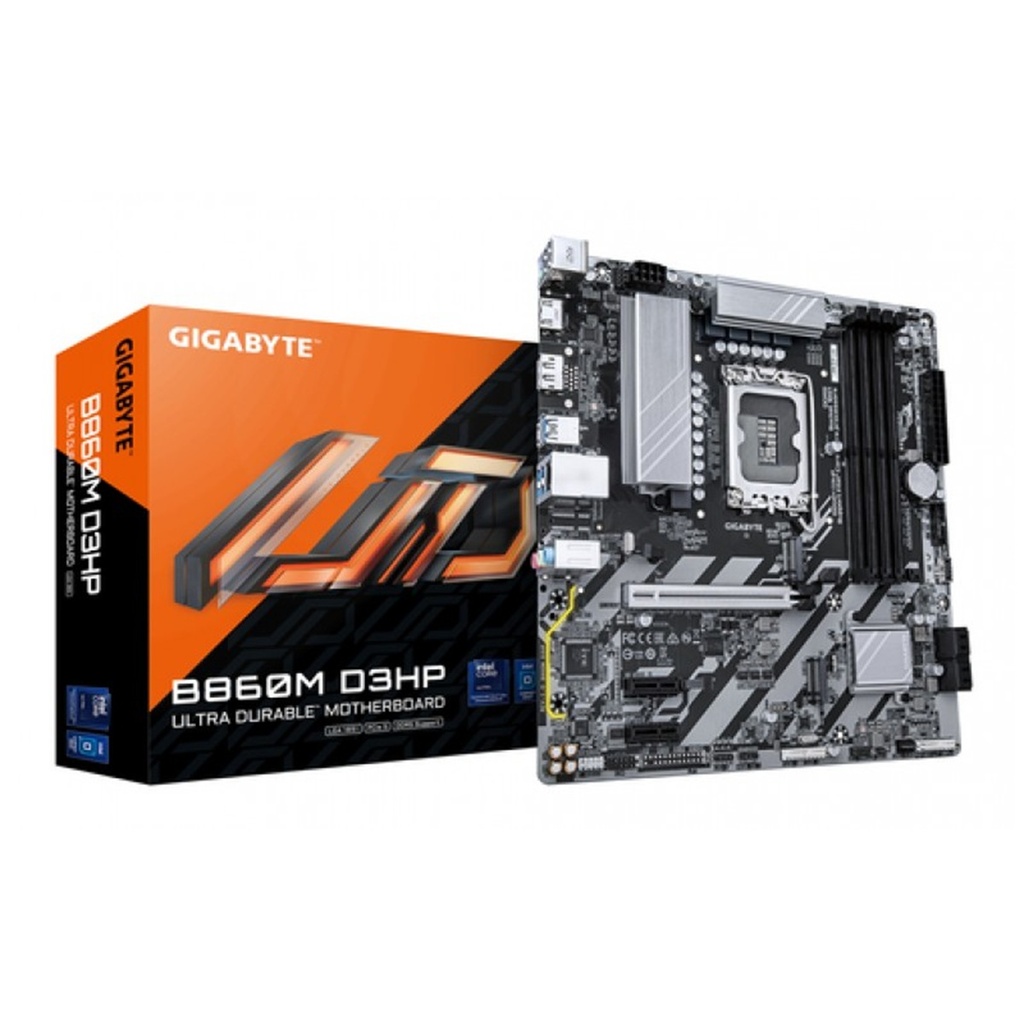 Tarjeta Madre Gigabyte B860M D3HP Micro-AX LGA 1851 256 GB DDR5 Hdmi/displayport Para Intel 