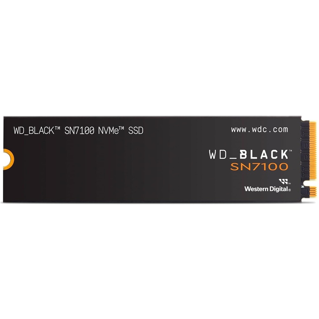 Unidad SSD Western Digital WD Black SN7100 500GB M.2 2280 PCIe Gen4 x4 Lectura 6800MB/s Escritura 5800MB/s.