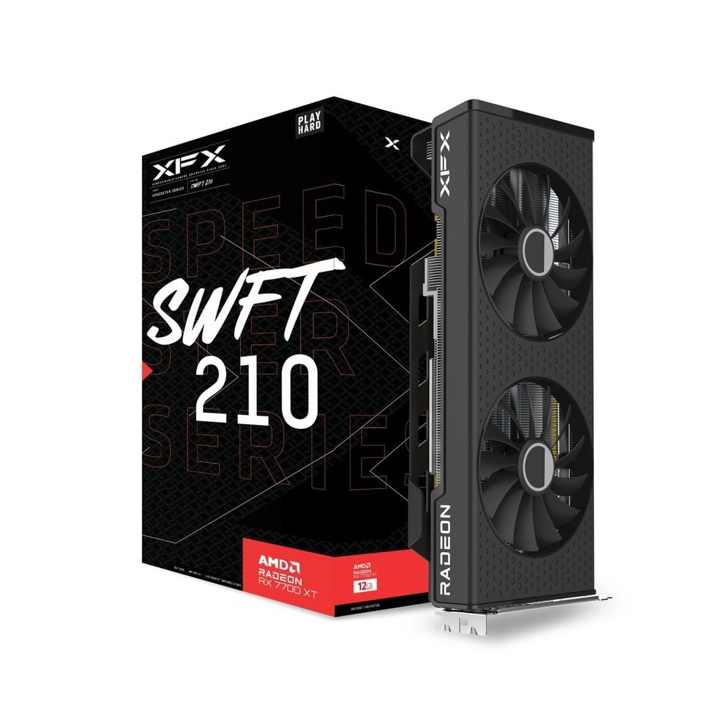 Tarjeta De Video XFX Speedster SWFT 210 Radeon RX7700XT 12GB GDDR6 2171MHz 3x DisplayPort HDMI