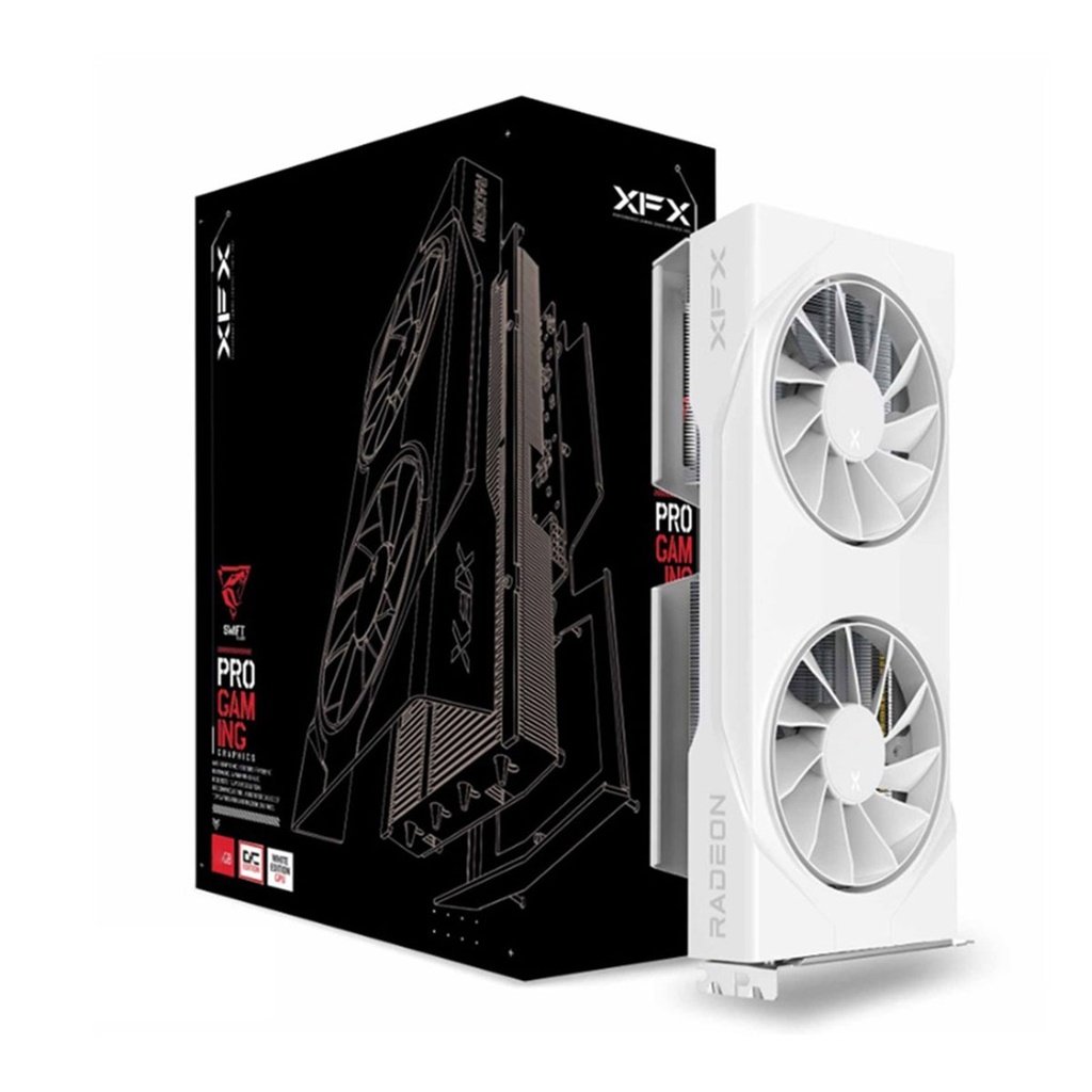 Tarjeta De Video XFX Swift RX9060XT OC 8GB GDDR6 1900MHz 2x DisplayPort HDMI