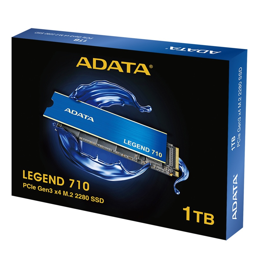 Unidad De Estado Solido SSD Adata Legend 710 1TB M.2 PCI Express 3.0 Lectura 2400 Mb/s Escritura 1800 Mb/s