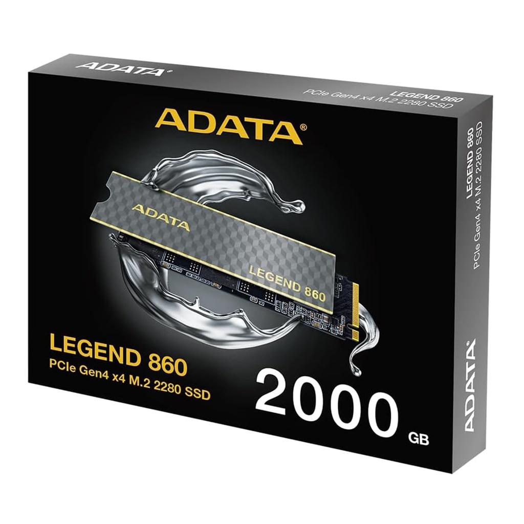 Unidad De Estado Solido SSD Adata Legend 860 2TB M.2 5000 Mb/s Escritura 6000 Mb/s Lectura PCI Express 4.0