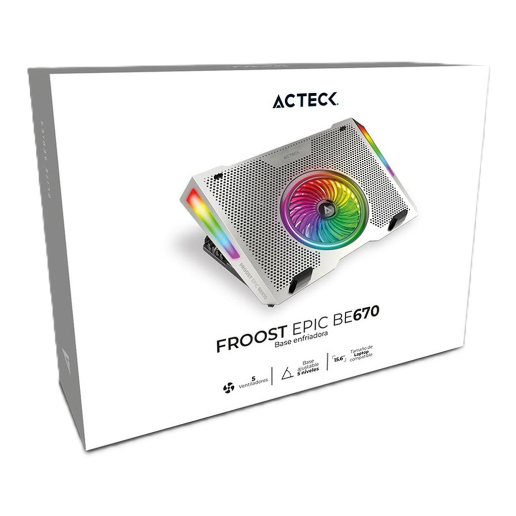 Acteck Base Enfriadora Para Laptop 15.6" Acteck FROOST EPIC BE670 1 Ventilador