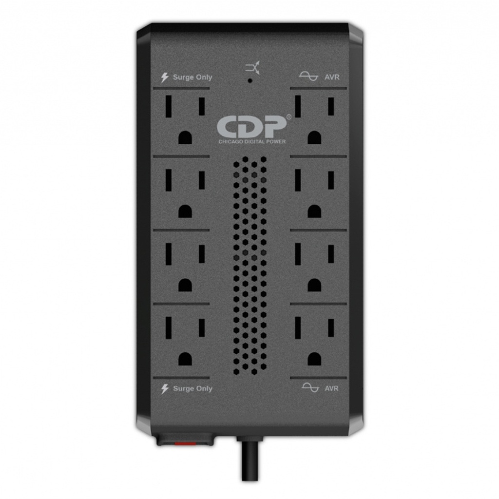 Regulador CDP RAVR1408 700W 1.400VA Entrada 80-150V Salida 120V 8 Salidas
