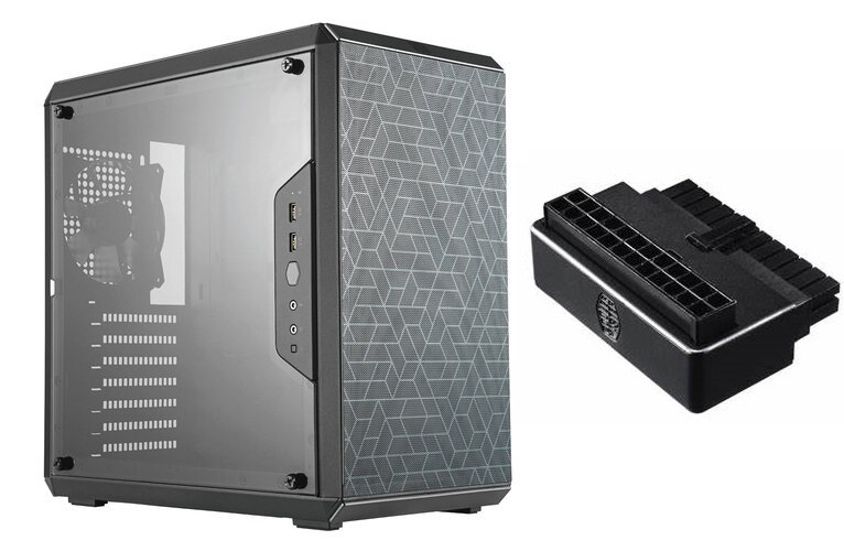 Gabinete para pc cooler master masterbox q500l midi-tower, soporta t. madre atx, micro atx, mini-itx, ventana lateral, ventilado